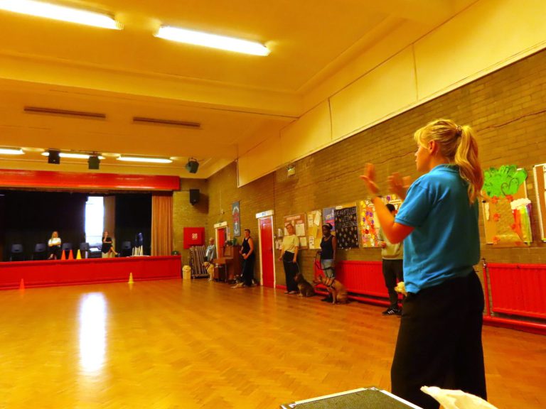 A Back To Basics trainer leading a class